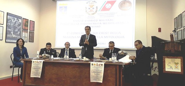 Il saluto di Bruno al Musmi per la quarta conferenza sui crest della Marina Militare nella mitologia
