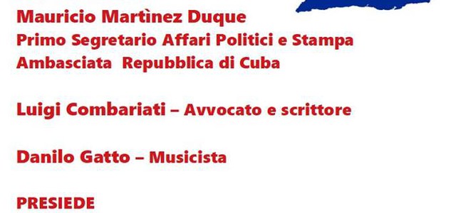 Iniziativa pubblica su Cuba nella Sala Giunta della Provincia di Catanzaro