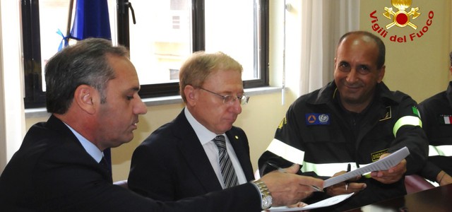 Firmata convenzione tra i vigili del fuoco e l'ente Parco del Pollino