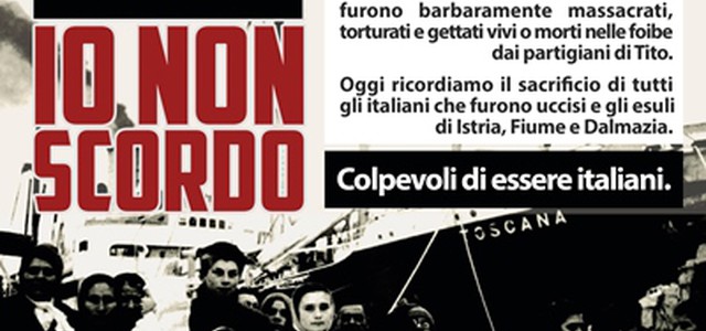 CasaPound aderisce al Giorno del Ricordo