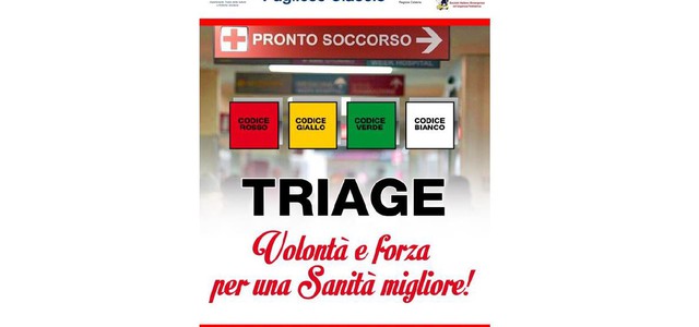 "Volontà e forza per una sanità migliore", presentazione dell’Attività di Triage Pediatrico presso il "Pugliese-Ciaccio”