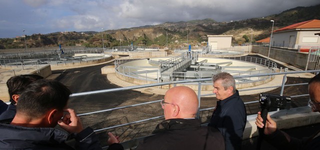 Oliverio visita i cantieri della Diga sul Menta