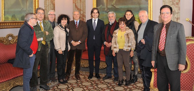 Falcomatà incontra a Palazzo Alvaro nutrita delegazione del Circolo Culturale Rhegium Julii