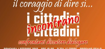 I CITTADINI INCONTRANO I CITTADINI PER DISCUTERE DI FUSIONE 