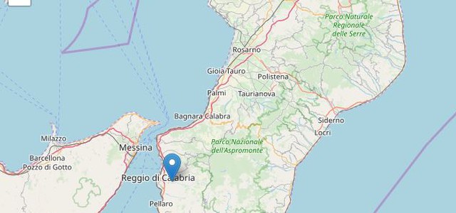 Terremoto, scossa nella notte a Reggio Calabria