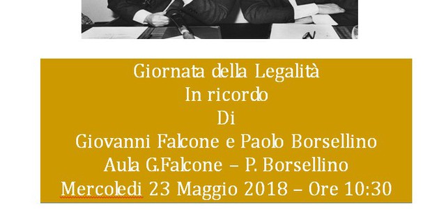 Targa in memoria dei giudici Falcone – Borsellino all'Umg