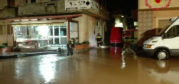Maltempo, oltre 30 gli interventi dei vigili del fuoco nel Vibonese