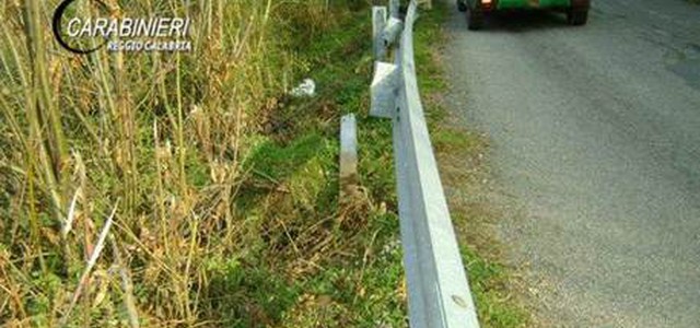 Sorpresi rubare pezzi guard rail, denunce