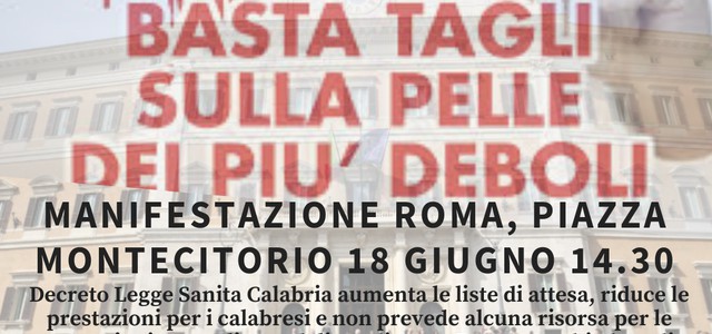 SANITÀ, SICLARI (FI): Martedì 18 è il giorno del riscatto della Calabria sana. Importanti le adesioni per la manifestazione