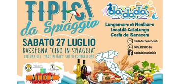 Sabato 27 Luglio al Dadada Beach Village evento nazionale "Tipici da Spiaggia"