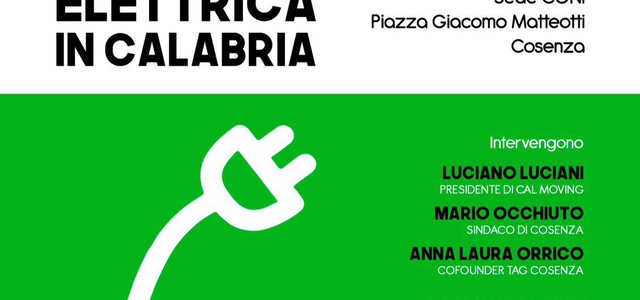 Nella sala Coni Cosenza “Idee e progetti per la mobilità elettrica in Calabria”