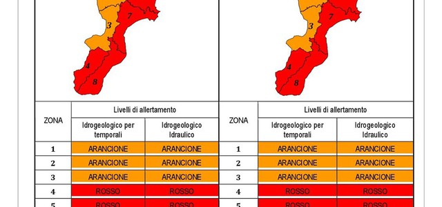 FLASH - Allerta meteo rossa in Calabria