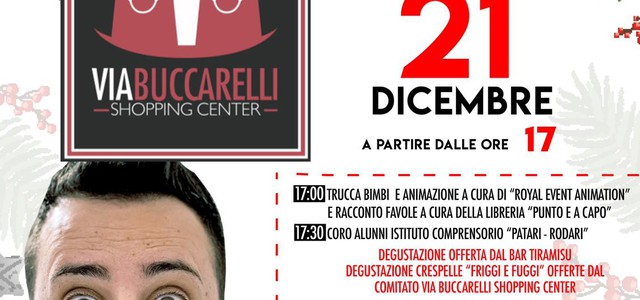 Sulla via del... Natale, pomeriggio di shopping speciale in via Buccarelli