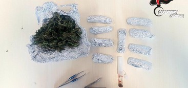 Produzione e detenzione illecita di droga e furto di legna, tre arresti