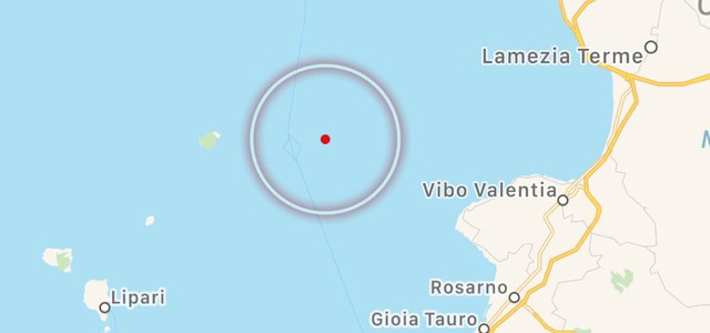 Terremoto al largo di Vibo Valentia