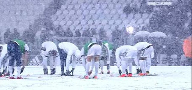 Neve a Torino, rinviata Juve-Atalanta