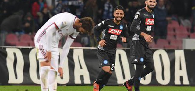Napoli-Milan 2-1. Azzurri a +4 punti sulla Juve