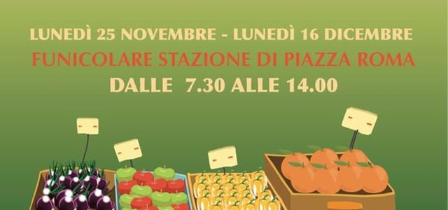 Catanzaro : IL MERCATO DEI SAPORI DI COLDIRETTI IN FUNICOLARE