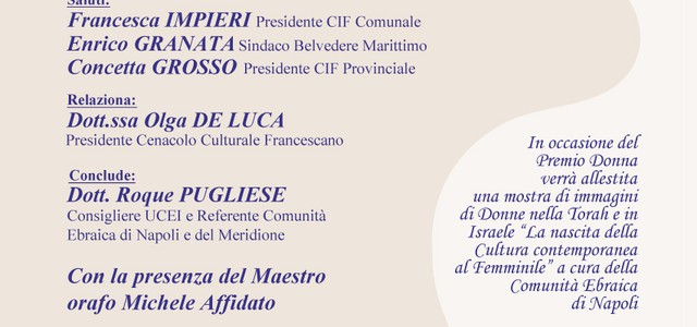 Domenica Premio Donna 2017 organizzata dal CIF di Belvedere Marittimo