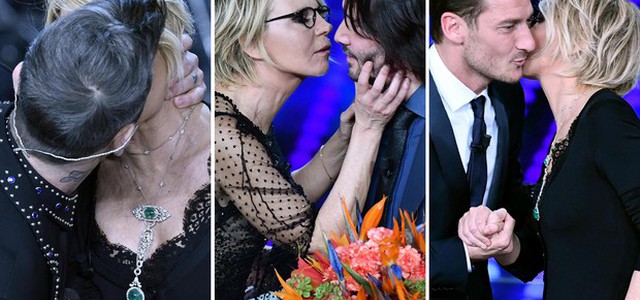 Sanremo 2017: ospiti Robbie Williams, Keanu Reeves e Giorgia. All'Ariston anche Francesco Totti