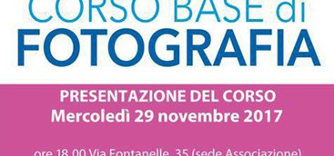 PRESENTAZIONE DEL CORSO BASE DI FOTOGRAFIA PER SOCI