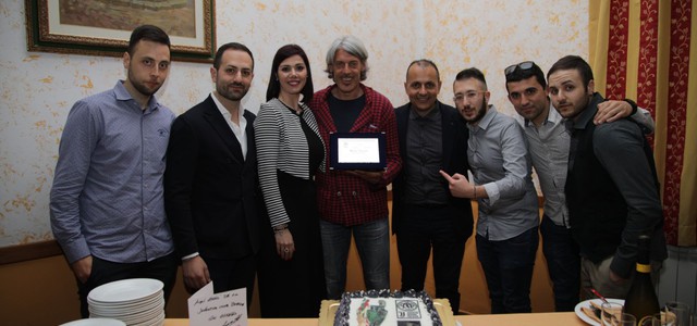 A cena con l'ex campione della Juve Moreno Torricelli