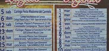 Curinga - Estate 2017 Programma feste di piazza 