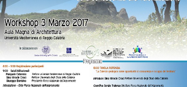 “Il Patrimonio geologico del Parco Nazionale dell’Aspromonte”, il 3 marzo convegno all’Università