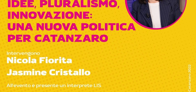 Oggi a Catanzaro incontro a tu per tu con ELLY SCHLEIN Vice-Presidente Regione Emilia Romagna