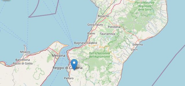 Terremoto, scossa nella notte a Reggio Calabria