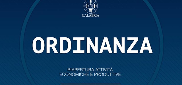 Fase 2, Santelli firma ordinanza su riapertura delle attività economiche e produttive