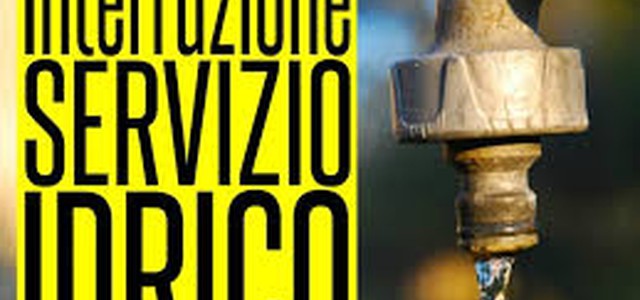 ACQUA , DOMANI, MARTEDI’ 3 SETTEMBRE, DALLE ORE 9, INTERRUZIONE IN VIA ORTI E VIA PANE
