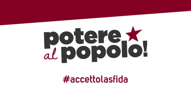 Si presenta la lista di sinistra "Potere al Popolo!"