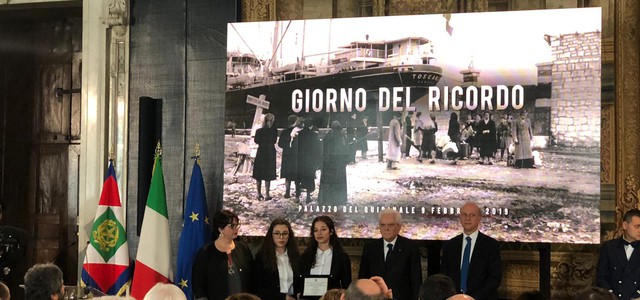 Il Quirinale premia gli studenti dell’Istituto “Sabatini” di Borgia per una riflessione sulle Foibe.