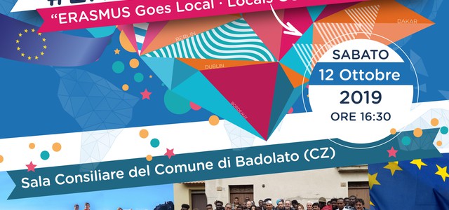Badolato ospita l’Erasmus Day 2019 con l’evento “Erasmus Goes Local ∙ Locals Go on Erasmus”
