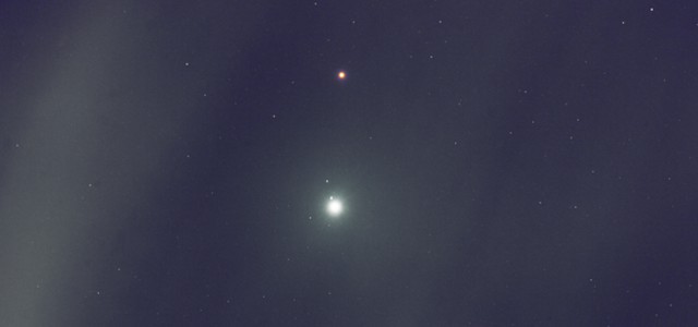 Il primo 'abbraccio' nel cielo del 2018, tra Marte e Giove
