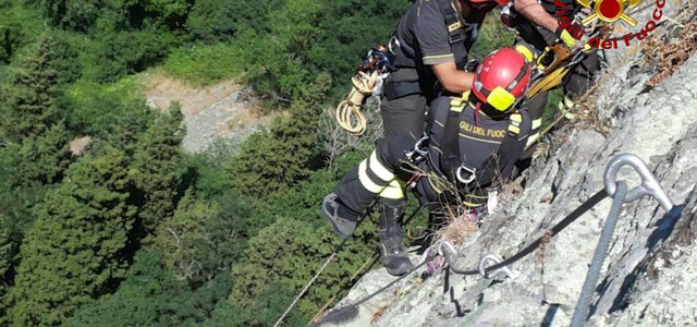 Vigili del Fuoco: addestramento nucleo speleo alpino fluviale