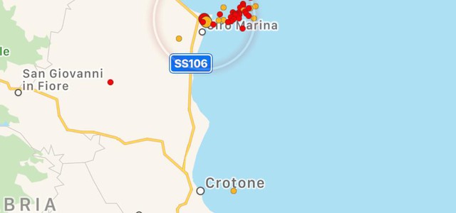 Scossa di magnitudo 3.0 nel crotonese