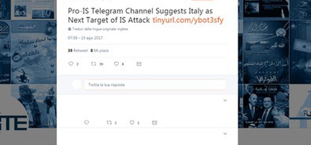 Isis incita lupi solitari ad attaccare in Italia