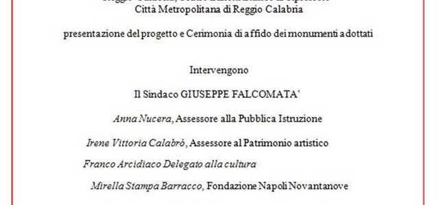 Presentazione "Le scuole adottano un monumento"