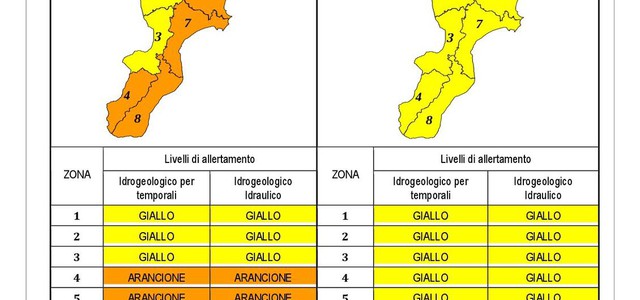 Allerta arancione fino alle 24, per domani riapertura attività didattiche