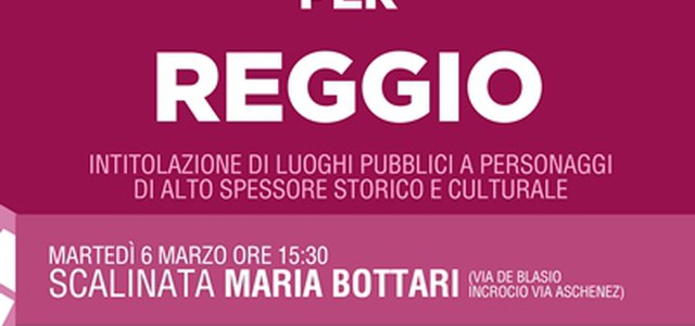 I prossimi appuntamenti di intitolazione di luoghi e vie cittadine al femminile
