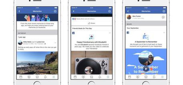 Facebook Memories, una sezione per i ricordi