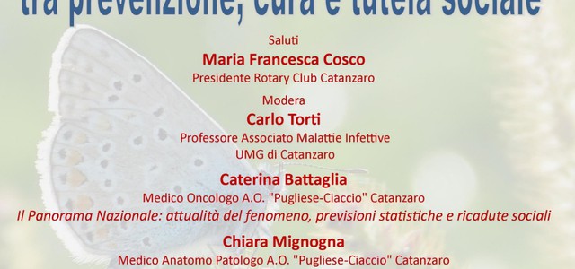 Il 4 giugno si parlerà di tumori ed ambiente nel convegno promosso dal Rotary Club di Catanzaro