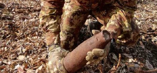 Ordigno bellico scoperto in Parco Pollino, fatto brillare