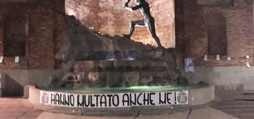 CasaPound "multa" il cavatore