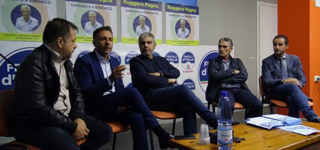 Elezioni amministrative a Lamezia, il candidato a sindaco Ruggero Pegna incontra il segretario nazionale del Sindacato di Polizia Fsp Giuseppe Brugnano