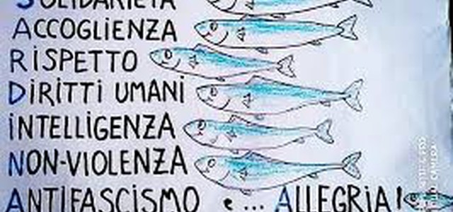 Sono in centinaia le Sardine in P.zza a Cosenza