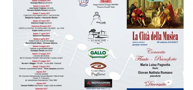 IL DUO PAGNOTTA-ROMANO IN CONCERTO A LA CITTA’ DELLA MUSICA