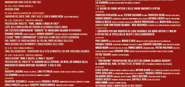 Questo fine settimana il Parco sarà alla “Gran Festa del Pane” di Altomonte